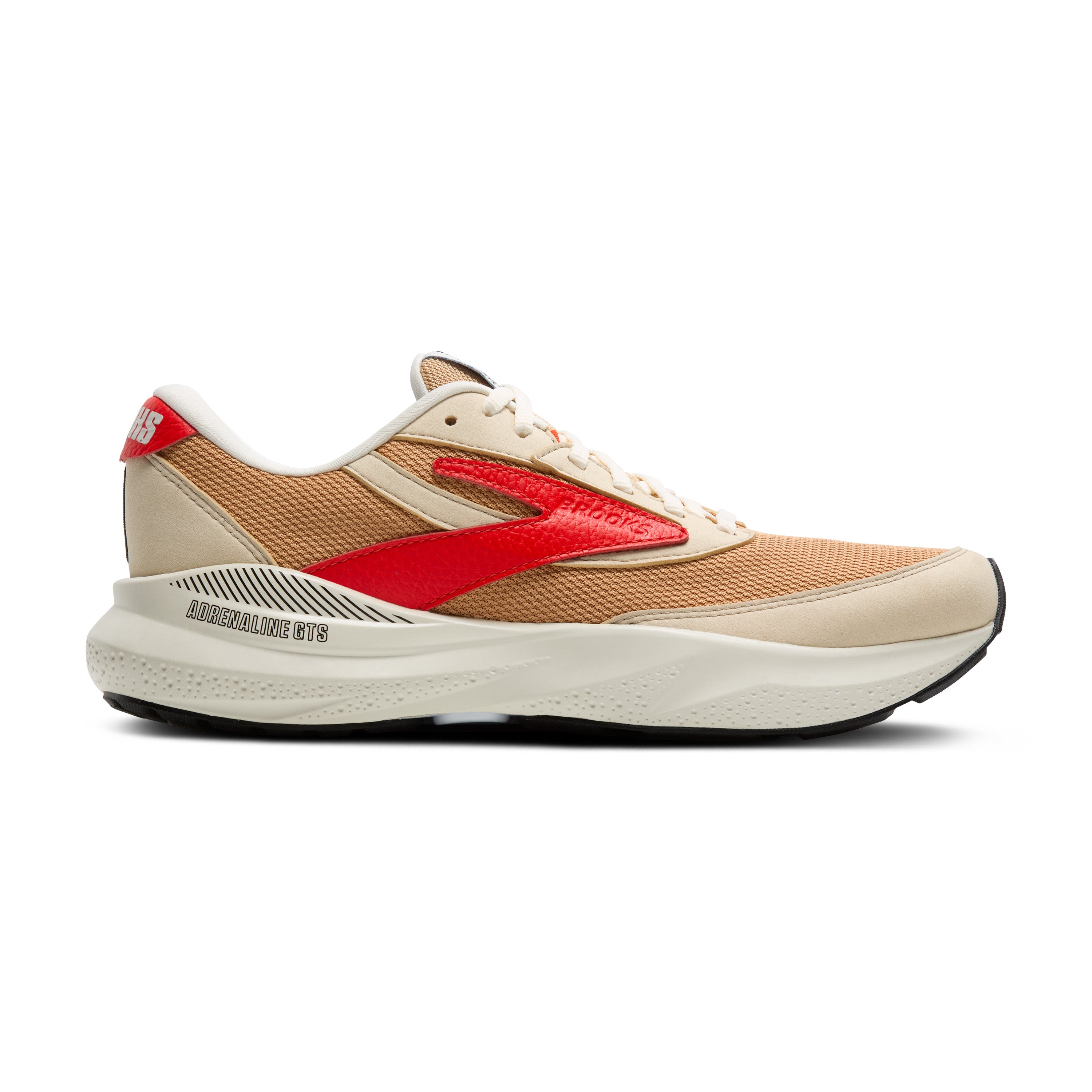Brooks Adrenaline GTS 24 Men\'s Size 11.5 D Beige Red Running Shoes 1104371D296 Adrenaline GTS 24 | Brooks ReStart main image 3