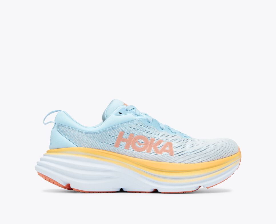 Women's HOKA Bondi 8 (Wide-D) - 1127954-SSCA – =PR= Run & Walk