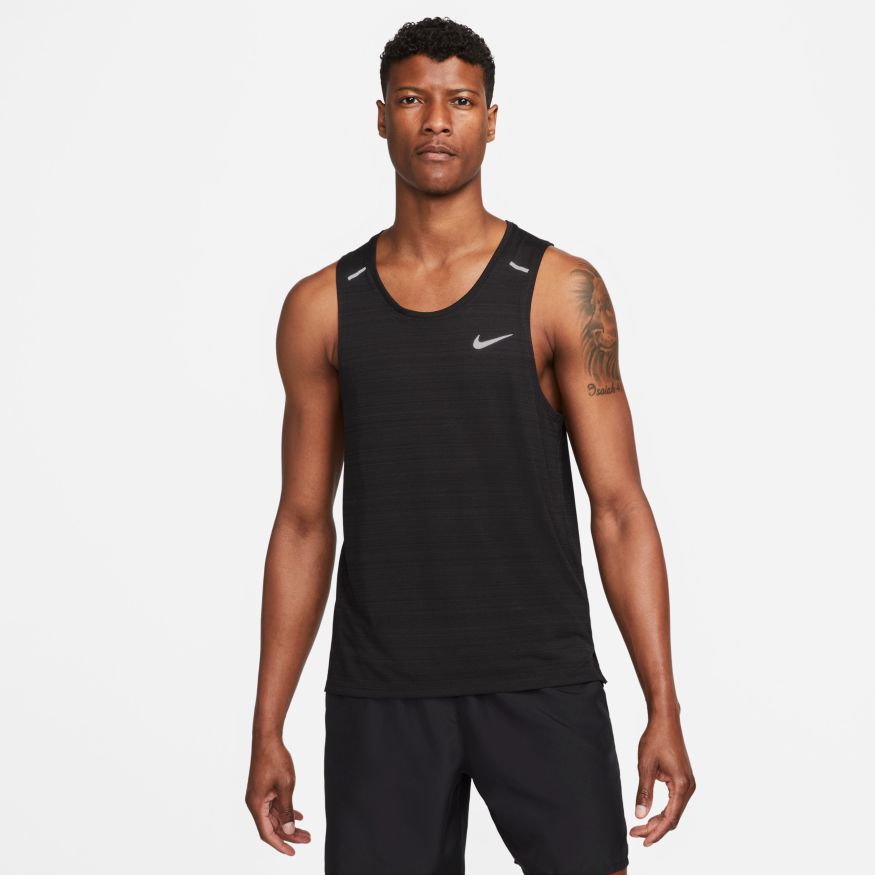 Men s Nike Miler Singlet CU5982 010 PR Run Walk