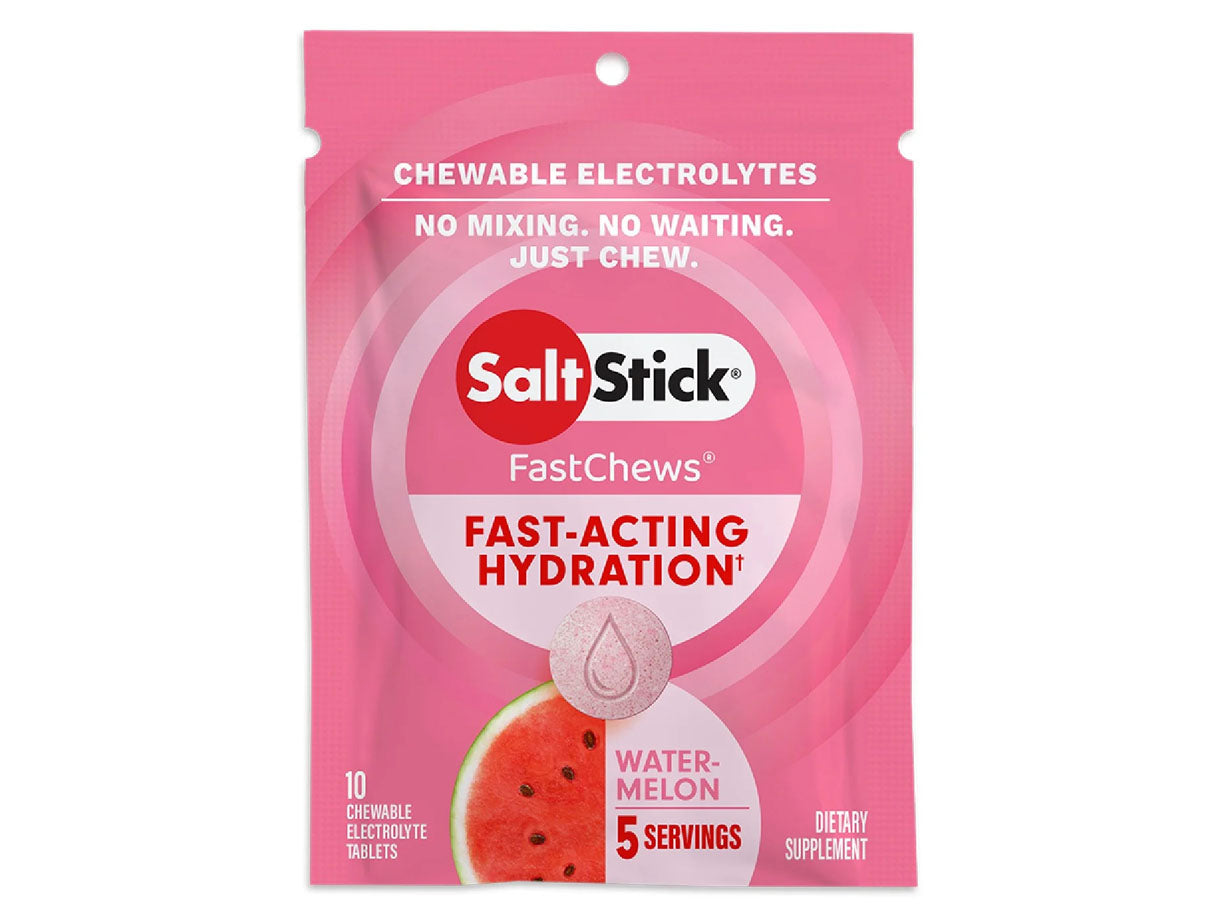 SaltStick Electrolyte FastChews Watermelon 10ct - 03-3010 – =PR= Run & Walk