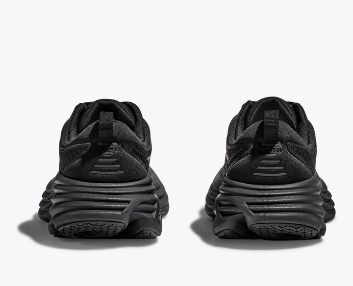 HOKA BONDI 8 (4E X-WIDE) MENS BLACK WHITE | The Athlete's Foot
