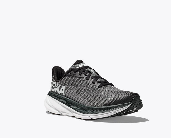 Kid's HOKA Clifton 9 - 1131170-BWHT – =PR= Run & Walk
