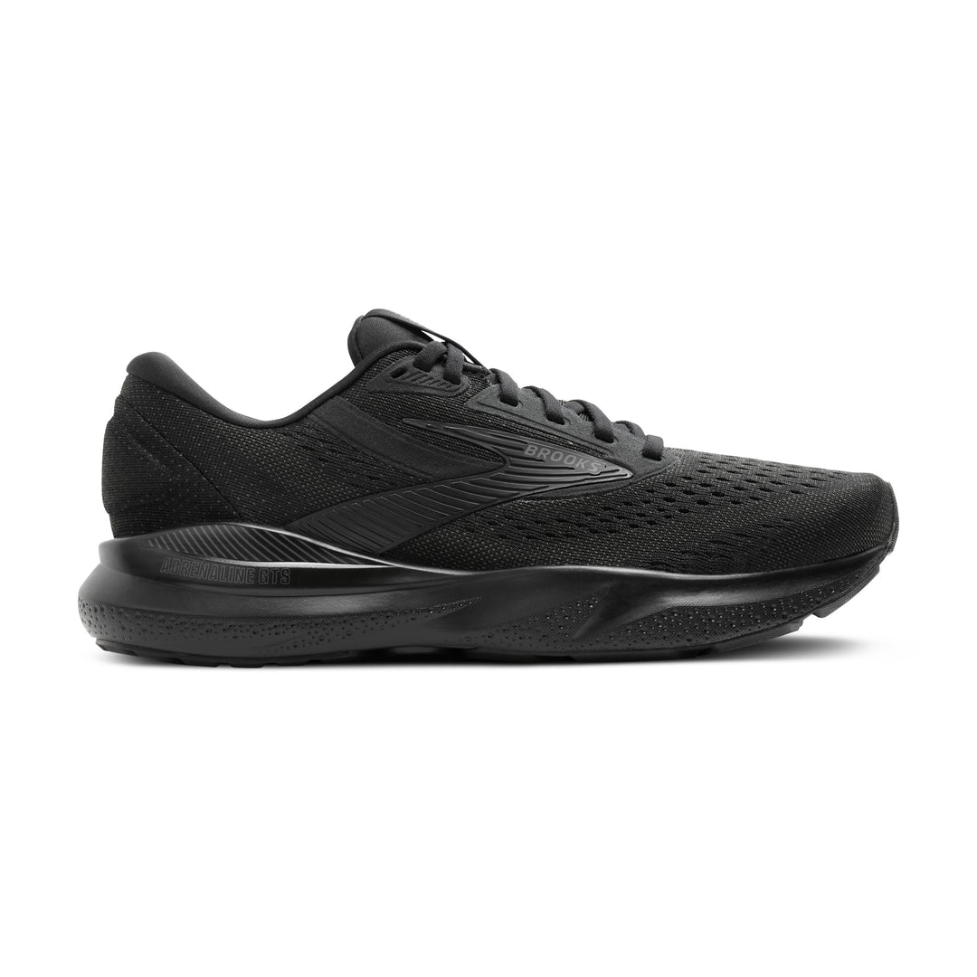 Brooks Adrenaline GTS 24 Mens 10.5 Wide 2E Black Running Shoes 1104372E020 Size 9.5 - Brooks Adrenaline GTS 24 Wide Black for sale  main image 3