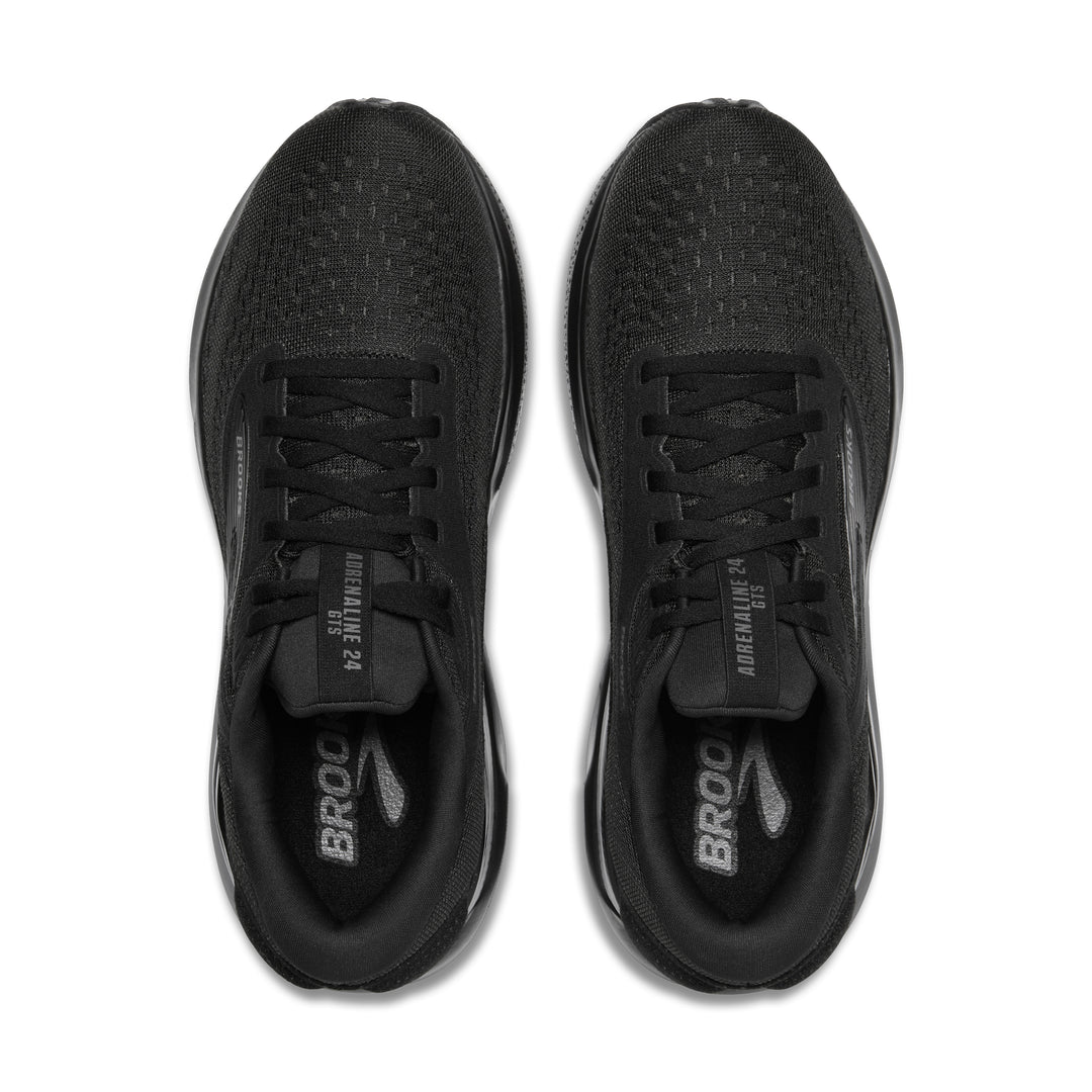 Brooks Adrenaline GTS 24 Mens 10.5 Wide 2E Black Running Shoes 1104372E020 Size 9.5 - Brooks Adrenaline GTS 24 Wide Black for sale  main image 4