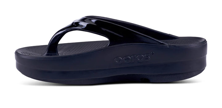 Women's OOFOS OOmega OOlala Sandal - 1410-BLACK – =PR= Run & Walk