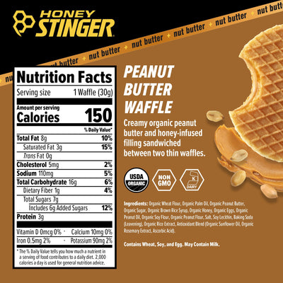 Honey Stinger Peanut Butter Waffle - HONE-117179
