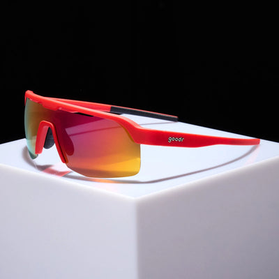 goodr Bolt G Running Sunglasses - Dante's Shin Splint Inferno