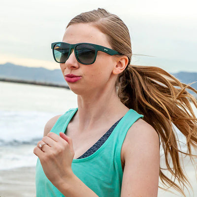 goodr BFG Running Sunglasses - Mint Julep Electroshocks