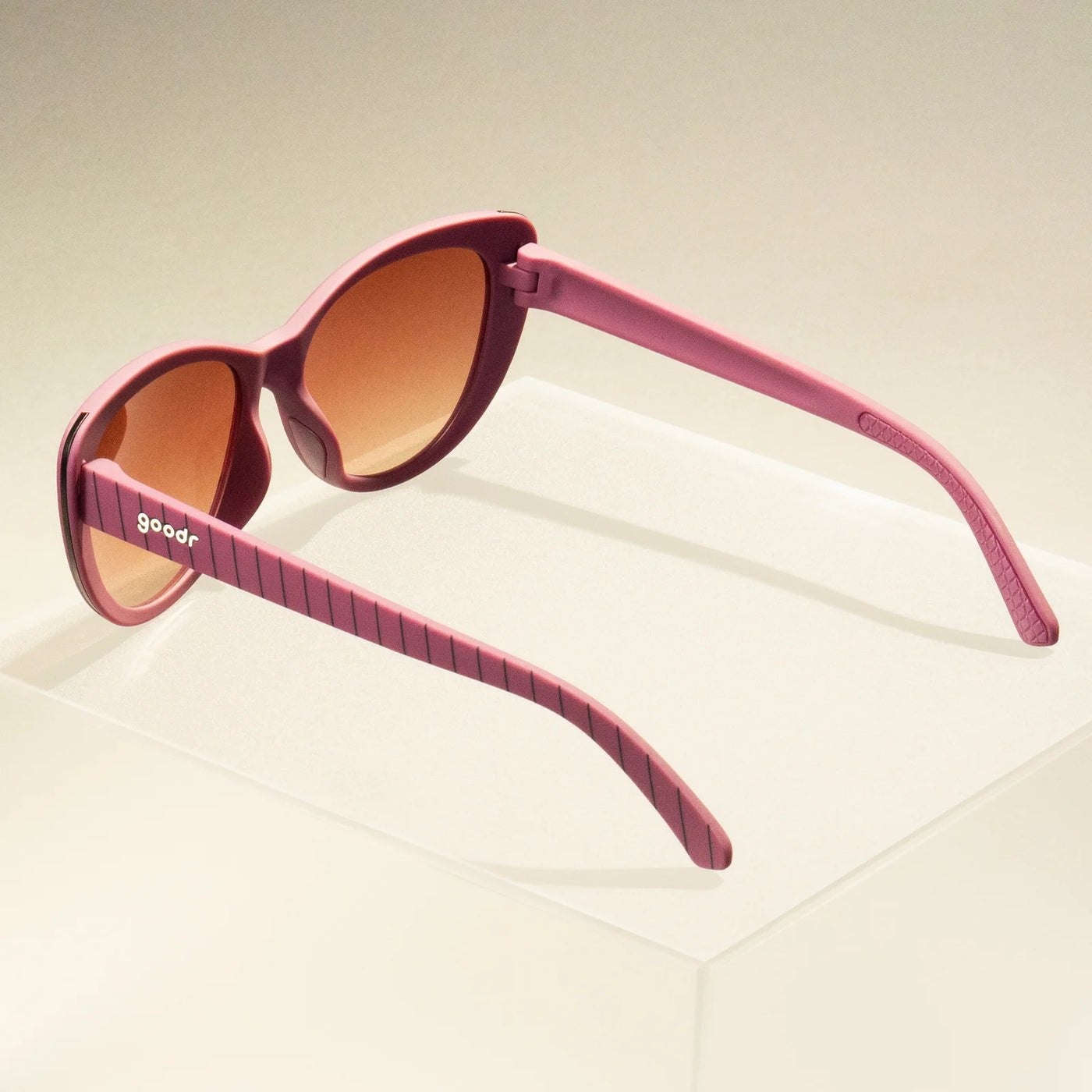 goodr Glam G Running Sunglasses - Cherry Cordial to Meet You