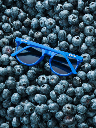 Goodr Running Sunglasses - Blueberries, Muffin Enhancers