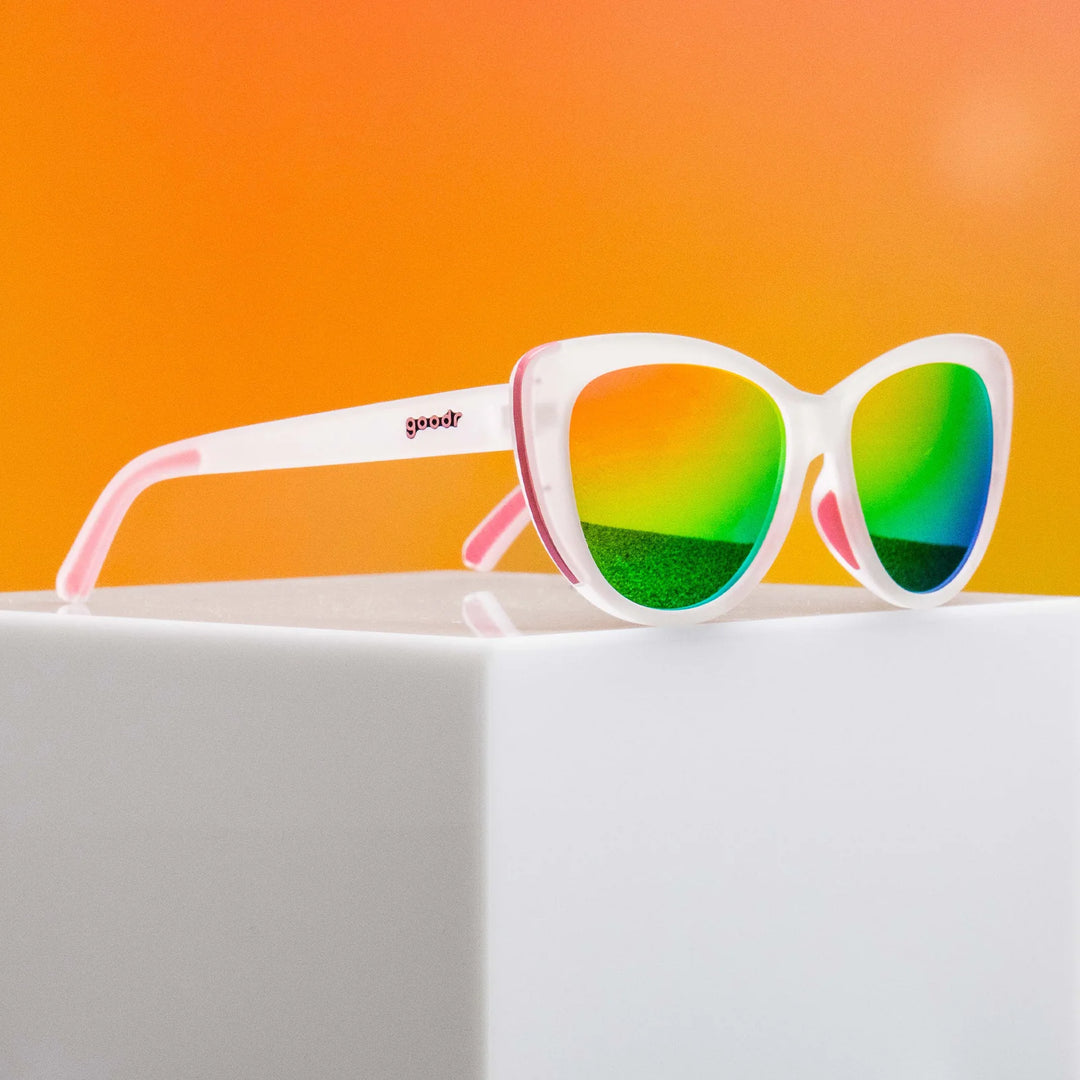 レインボーグラスRainbow Glasses SR 108フラワーズ【英語版】 goodr Glam G Running Sunglasses - Rainbow Runway Ready – =PR= Run