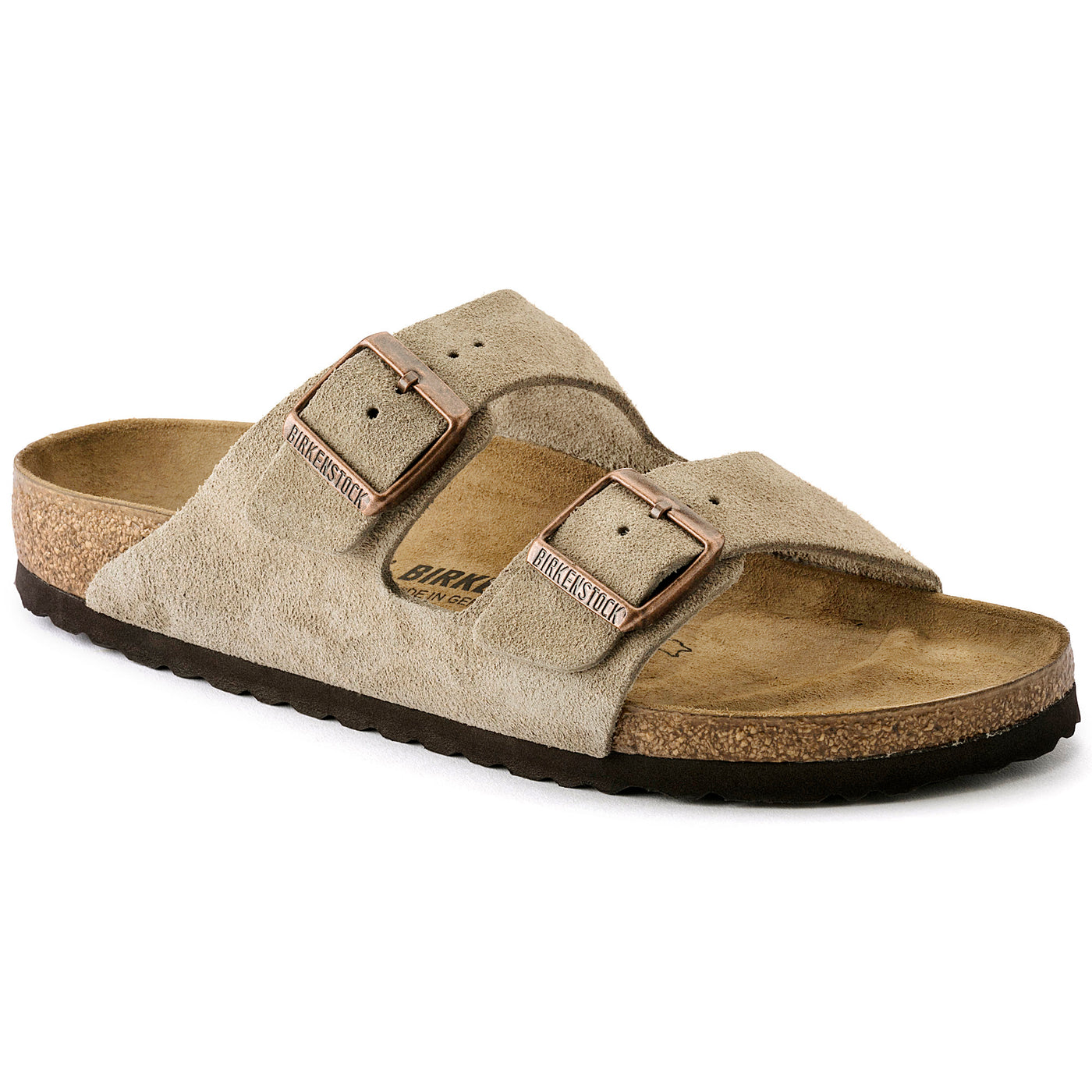 Unisex Birkenstock Arizona Suede Leather Taupe - BIRK-51461