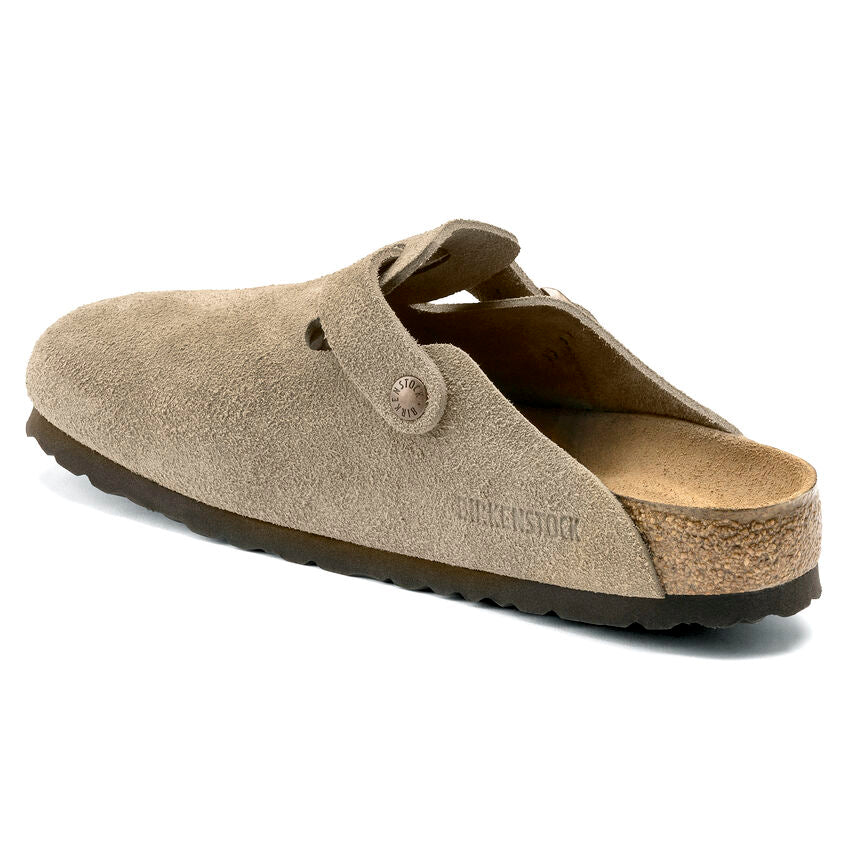 Women's Birkenstock Boston Suede Leather Clog - BIRK-560773