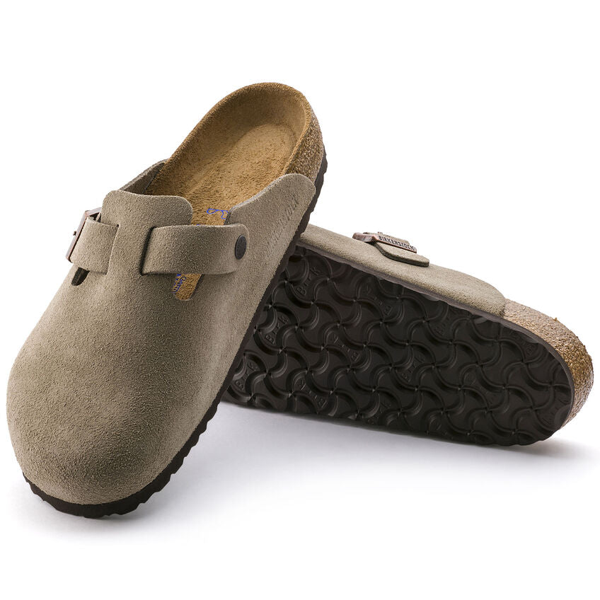 Women's Birkenstock Boston Suede Leather Clog - BIRK-560773