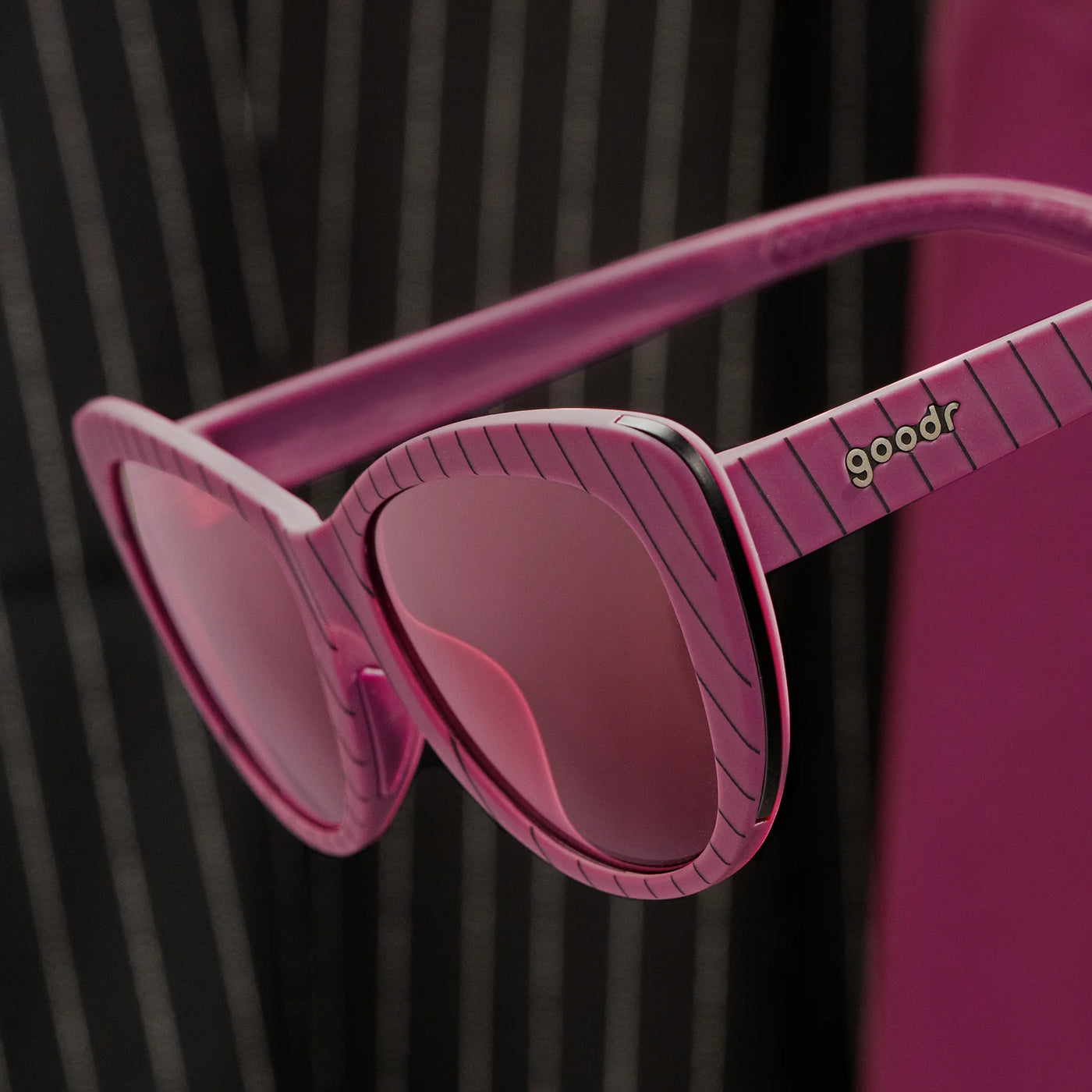 goodr Glam G Running Sunglasses - Cherry Cordial to Meet You