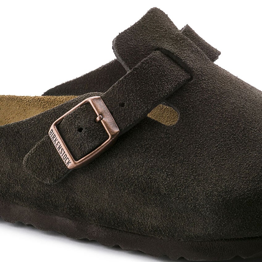 ★大人気★【BIRKENSTOCK】 BOSTON BS SUEDE FLAT MULES 660463 Women's Birkenstock Boston Suede Leather Clog - BIRK-660463