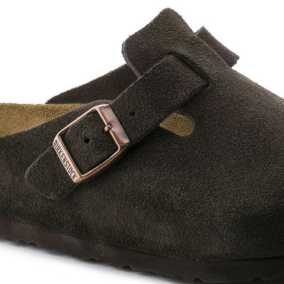 Women's Birkenstock Boston Suede Leather Clog - BIRK-660463