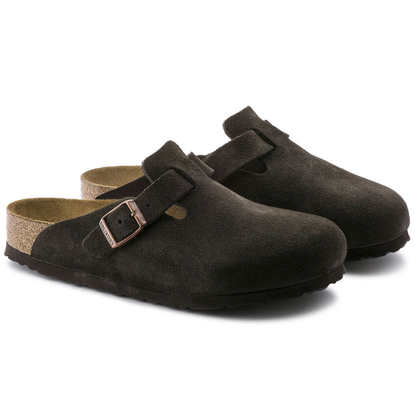 Women's Birkenstock Boston Suede Leather Clog - BIRK-660463