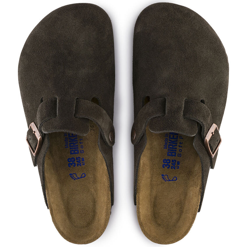 Women's Birkenstock Boston Suede Leather Clog - BIRK-660463