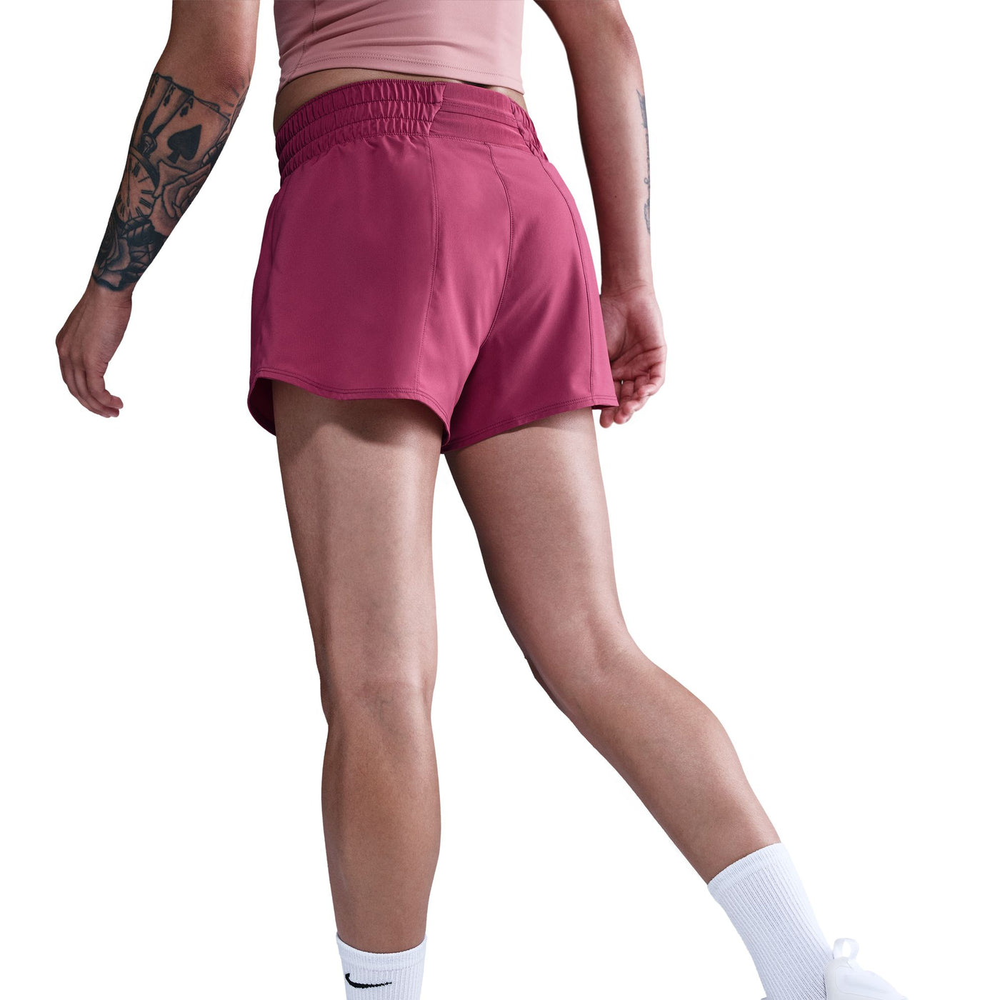 W Nike One Mid-Rise 3" Short - DX6010-635