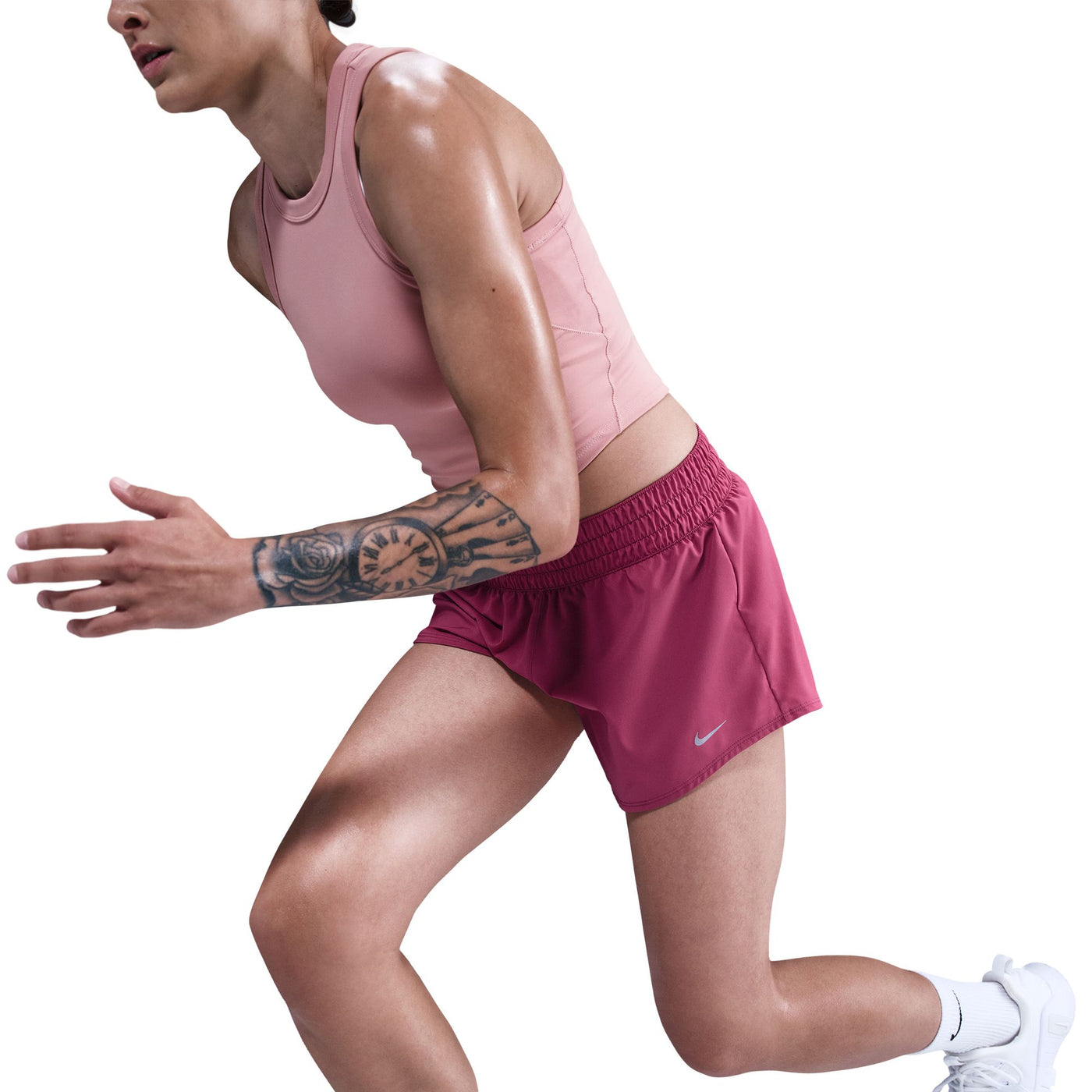 W Nike One Mid-Rise 3" Short - DX6010-635
