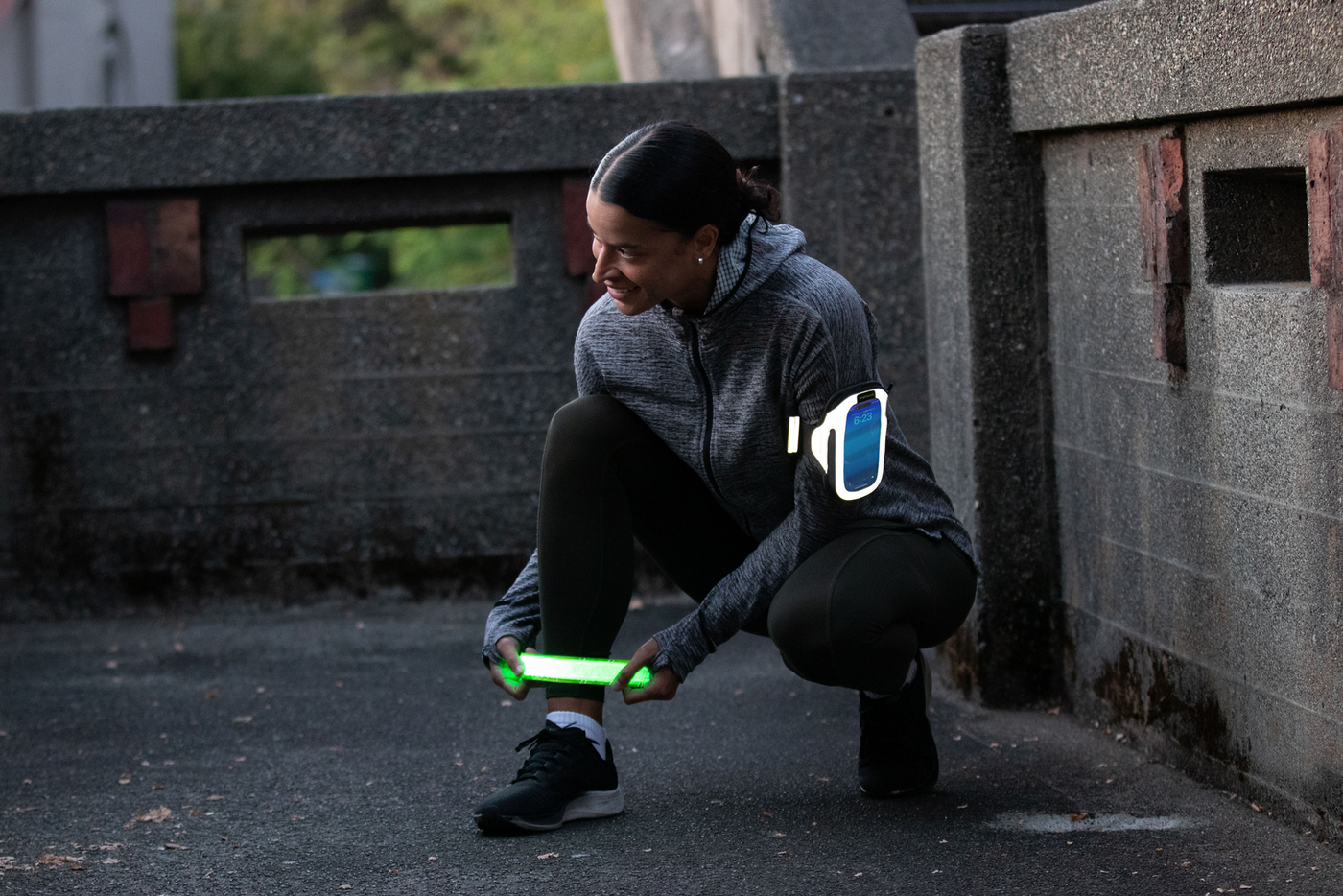 Amphipod Full-Viz™ Flashing Reflective Slap Band - Orange - 4910-4C-U