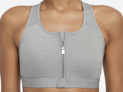 Women's Nike Swoosh Zip Sports Bra - DD1205-073