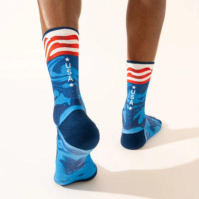 Feetures Elite Lite Mini Crew - Liberty Blue - FEET-E9059776