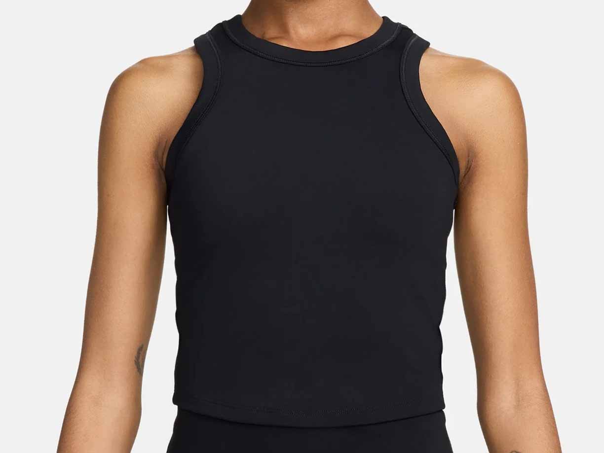 Women's Nike One Fitted Crop Tank - FN2806-010