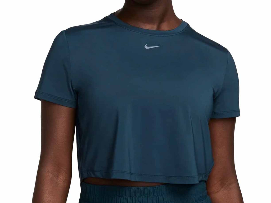 ★ Nike★ One-Piece Dry Fit Short Sleeve Crop Top W Mink Br Nike One Relaxed Dri-FIT Cropped Short-Sleeved Top - Women's