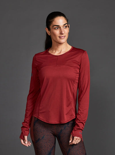 Women's Janji Run All Day Long Sleeve - WT21B-SPI