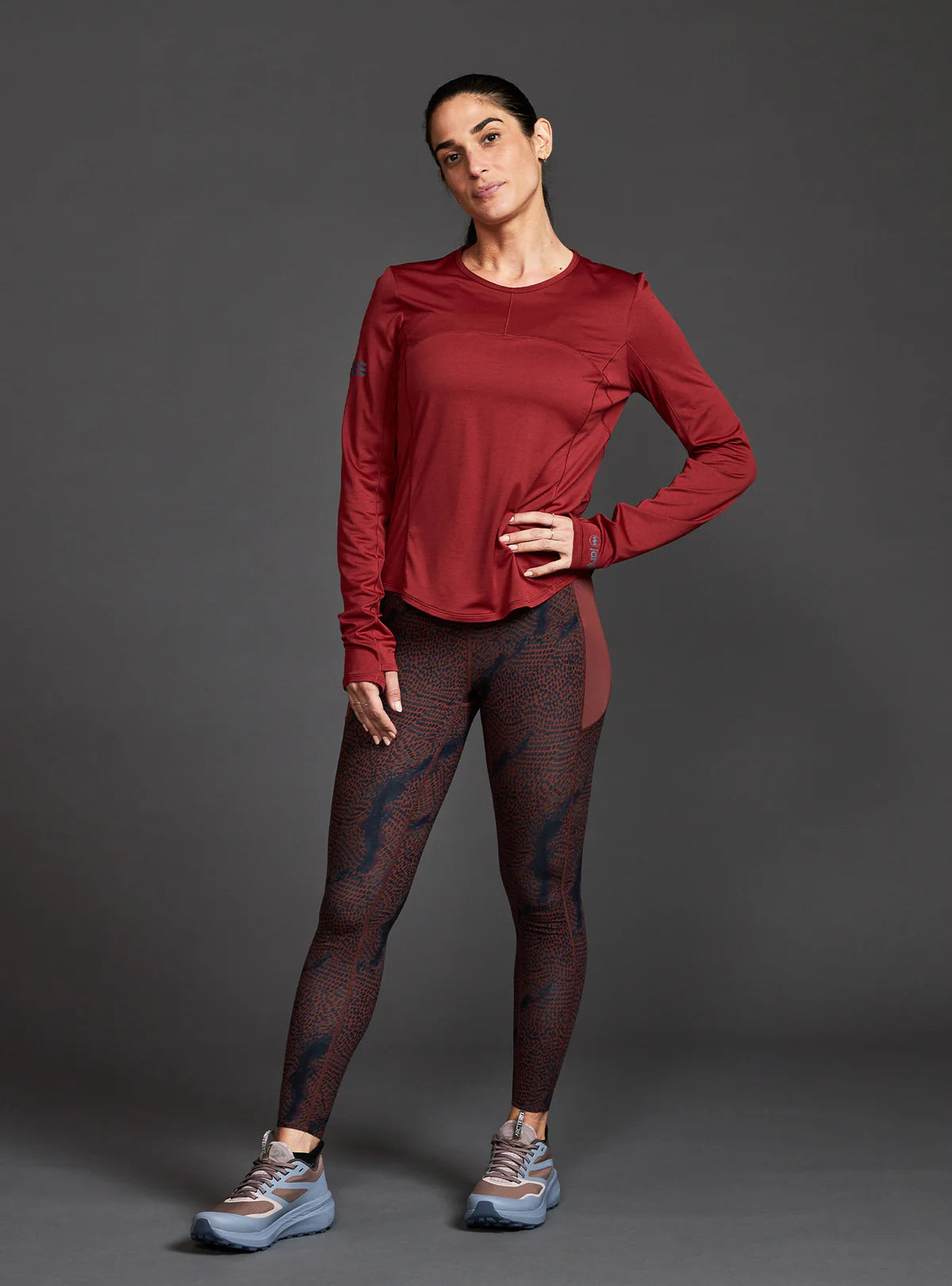 Women's Janji Run All Day Long Sleeve - WT21B-SPI