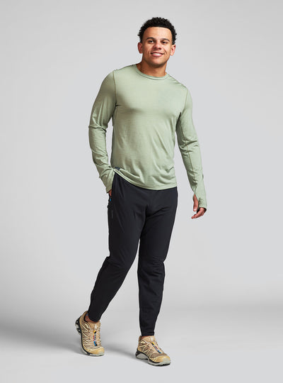 Men's Janji Repeat Merino Long Sleeve - MT22B-SGE