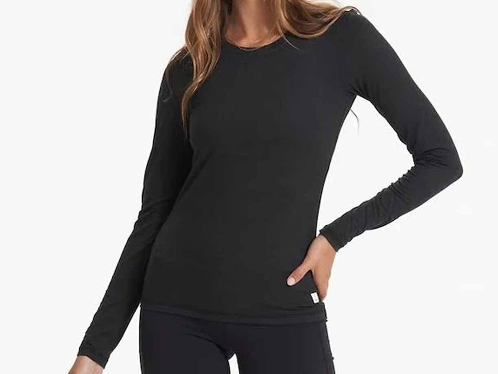 Women's Vuori Long Sleeve Lux Crew - VW1038-HBK – =PR= Run