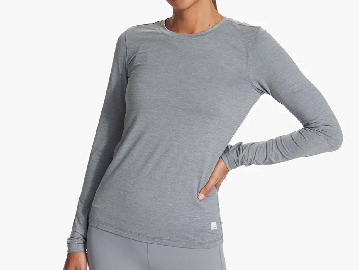 Women's Vuori Long Sleeve Lux Crew - VW1038-HFT