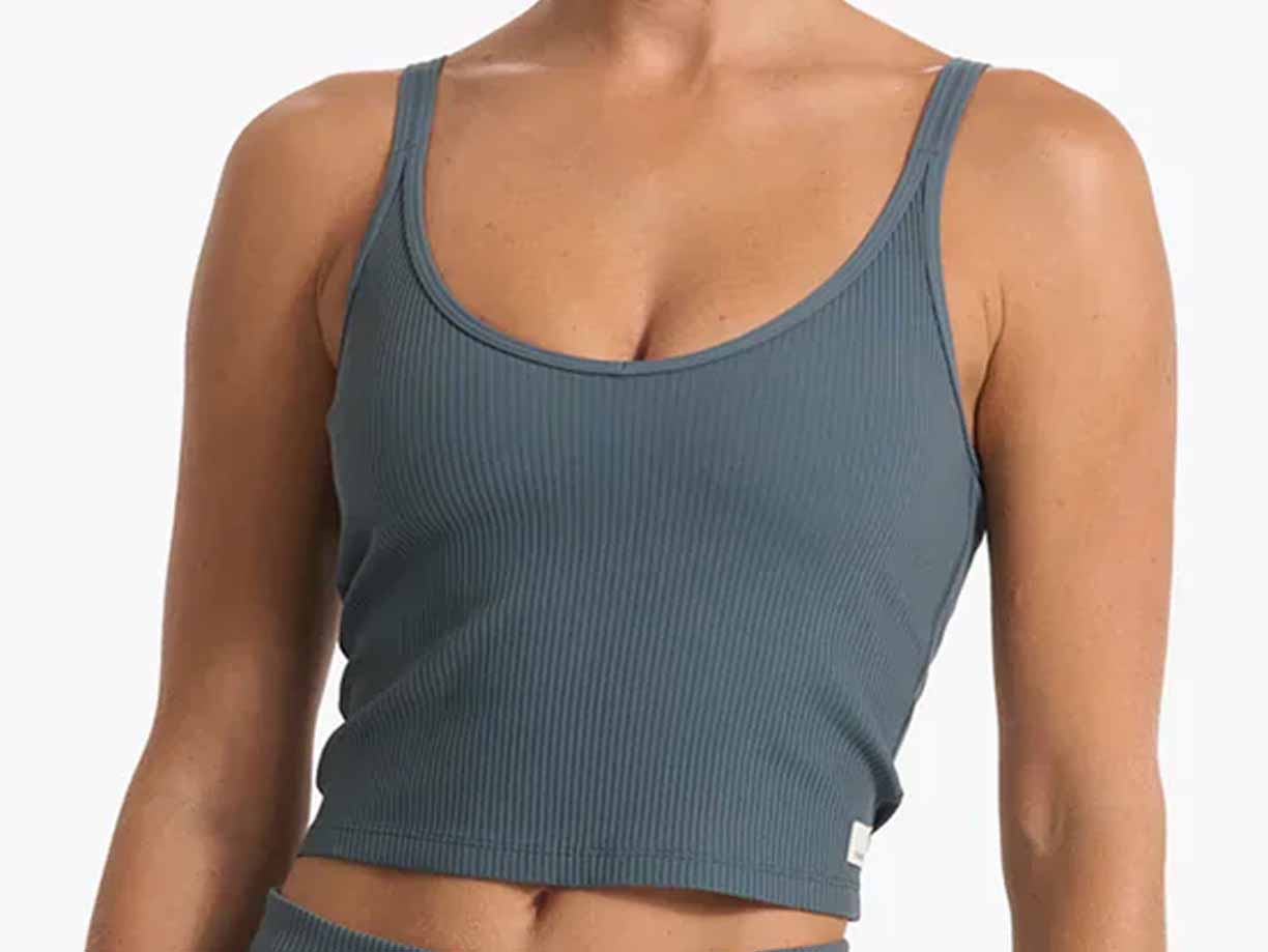 Women's Vuori Rib Crop Tank - VW189-STN