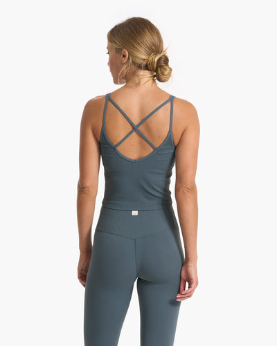 Women's Vuori Rib Crop Tank - VW189-STN