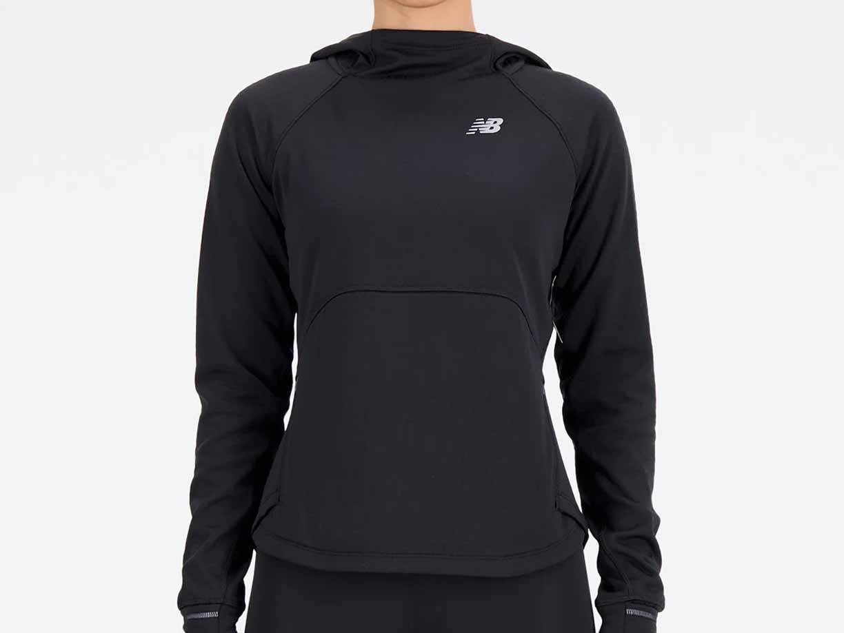 Women's New Balance Heat Grid Hoodie Pullover - WT33259-BK