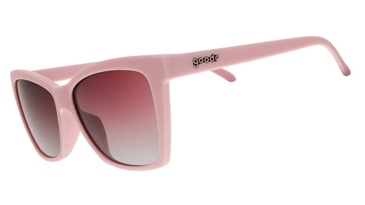 goodr PopG Running Sunglasses - Rosé Retail Therapy