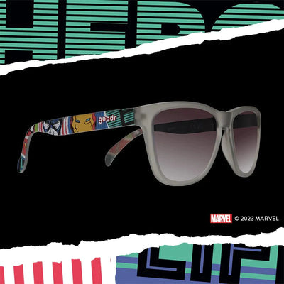 goodr OG Running Sunglasses - Marvel Remix - Eat. Sleep. Save the World