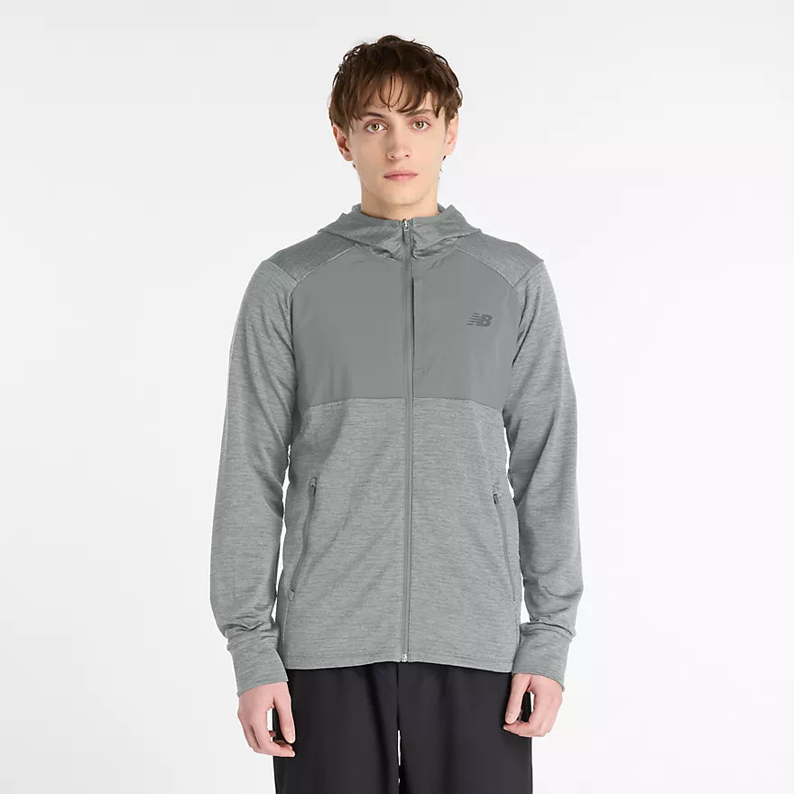 Men's New Balance Heat Grid Full Zip - MJ43206-AG