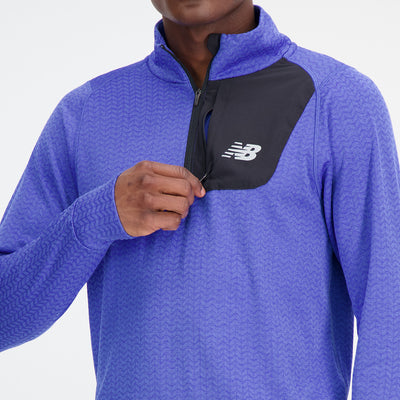 Men's New Balance Heat Grid Half Zip - MT23252-MBH