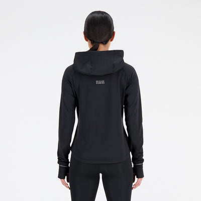 Women's New Balance Heat Grid Hoodie Pullover - WT33259-BK