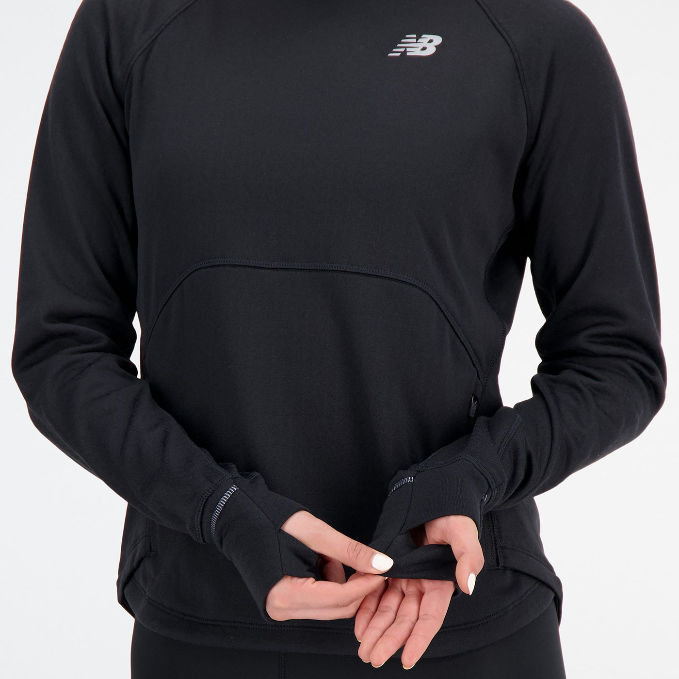 Women's New Balance Heat Grid Hoodie Pullover - WT33259-BK