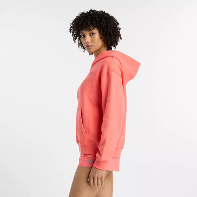 Women's New Balance Athletic French Terry Hoodie - WT41537-DTR