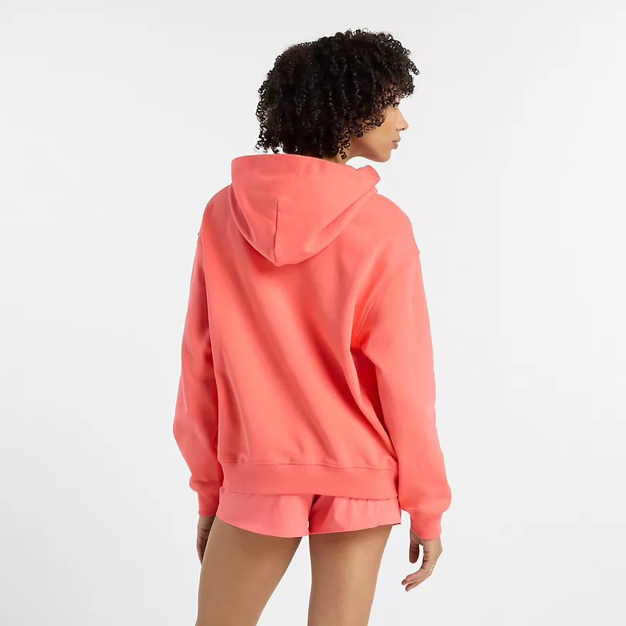 Women's New Balance Athletic French Terry Hoodie - WT41537-DTR