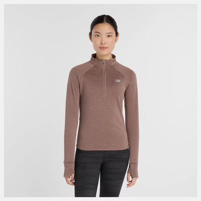 Women's New Balance Athletics Heat Grid 1/2 Zip - WT43200-EAT