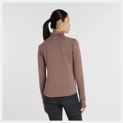 Women's New Balance Athletics Heat Grid 1/2 Zip - WT43200-EAT