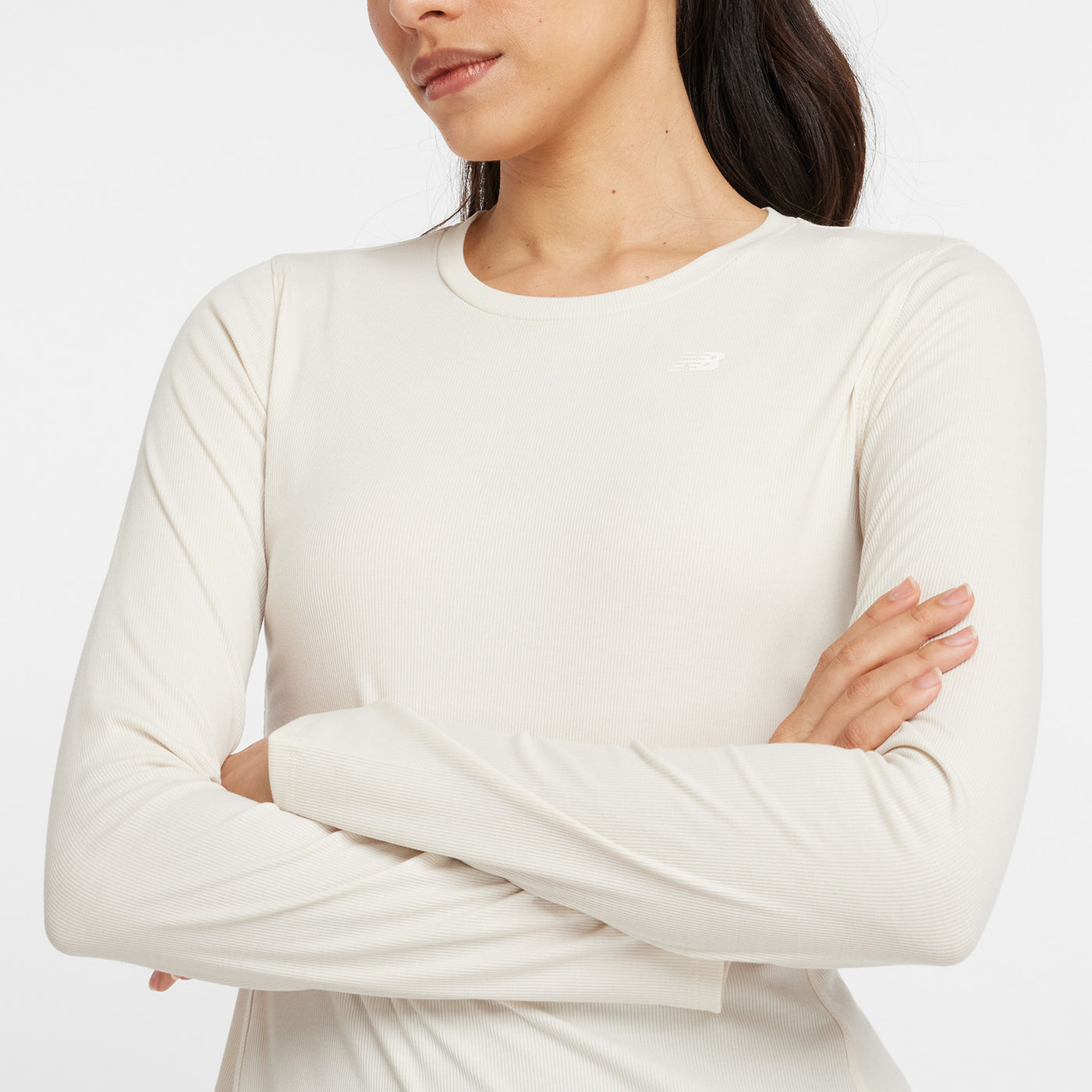 Women's New Balance Micro-Rib Long Sleeve  - WT43527-LIN