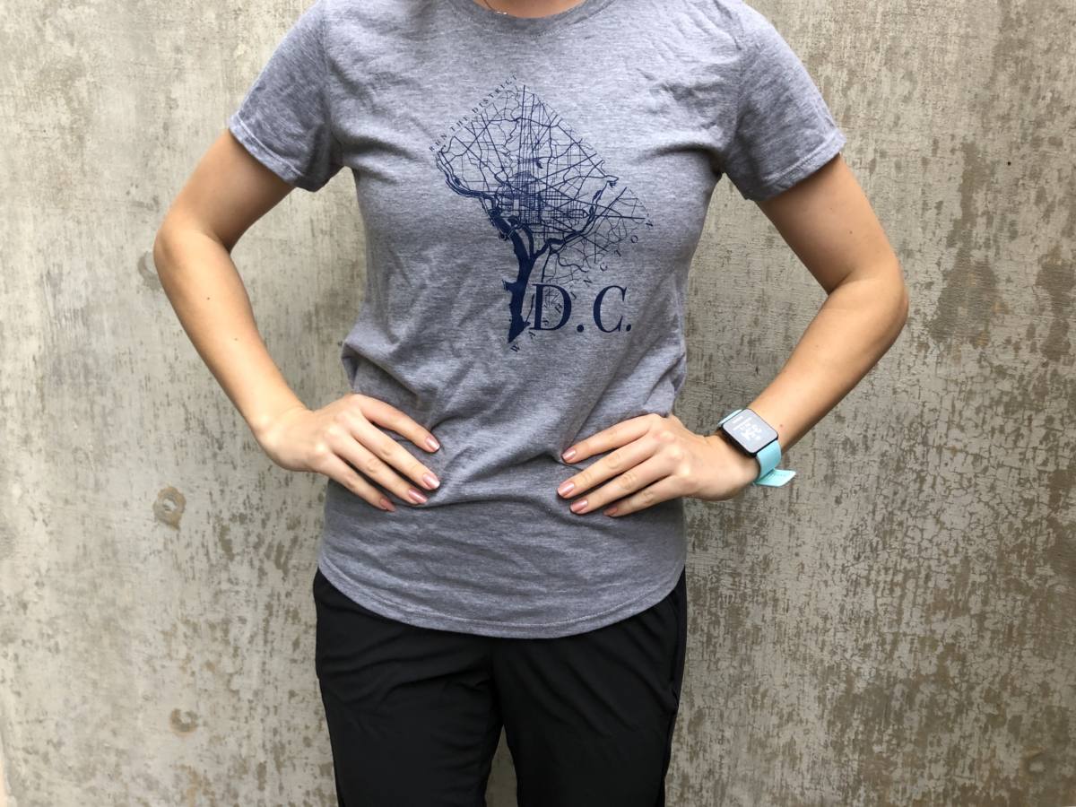 Women's =PR= DC Street Map Short Sleeve ANVL-DCSTRTMAPWMNGREY